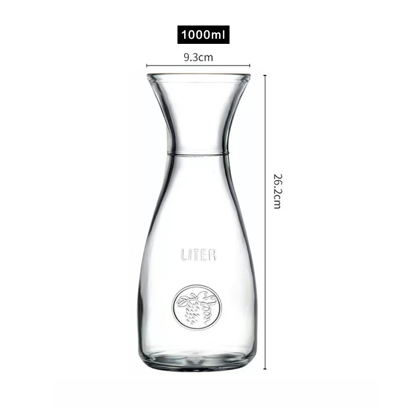 Glass carafe with bamboo Lids - Image 5