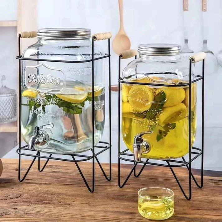 Glass Juice Dispenser with Stand & Tap  5L & 8L | Homelux Kenya - Image 2