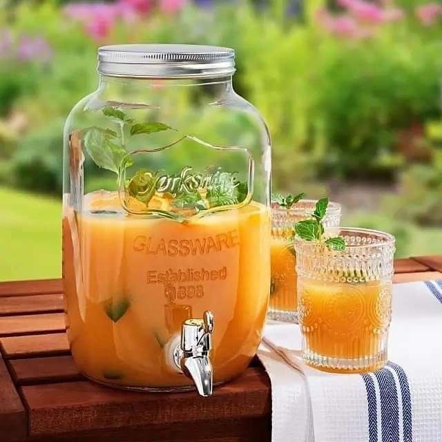Glass Juice Dispenser with Stand & Tap  5L & 8L | Homelux Kenya - Image 4