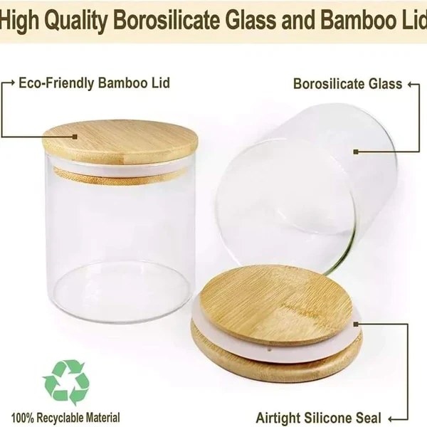 Glass spice jar set with free jar stickers and pen - Image 3