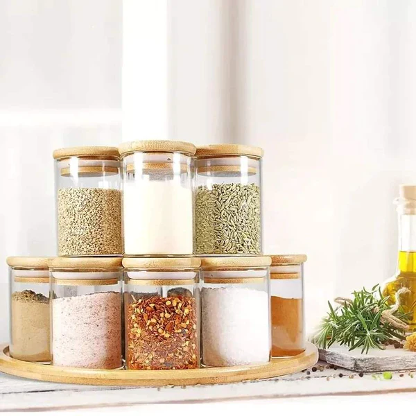 Glass spice jar set with free jar stickers and pen - Image 4