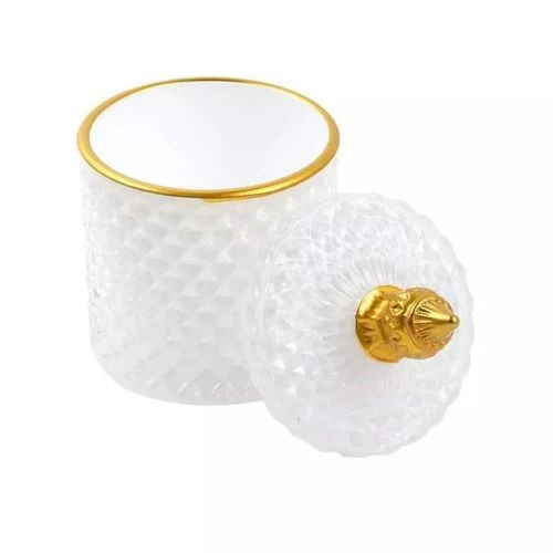 Glass sugardish Glass white* - Image 2