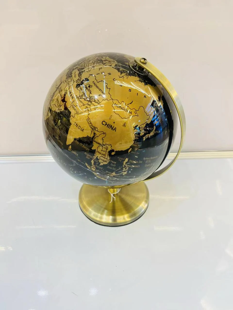 Decorative Globe with Stand, Antique Globe Desktop Ornament World Map Modern Desktop Decoration Souvenir for Office Home Decor - Image 6