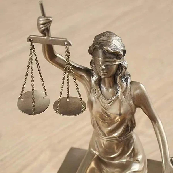 Goddess of justice heavy resin Bookends Statue/Sculpture - Image 5