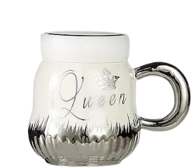 Gold Detail king/Queen mirror gift mugs - Image 3