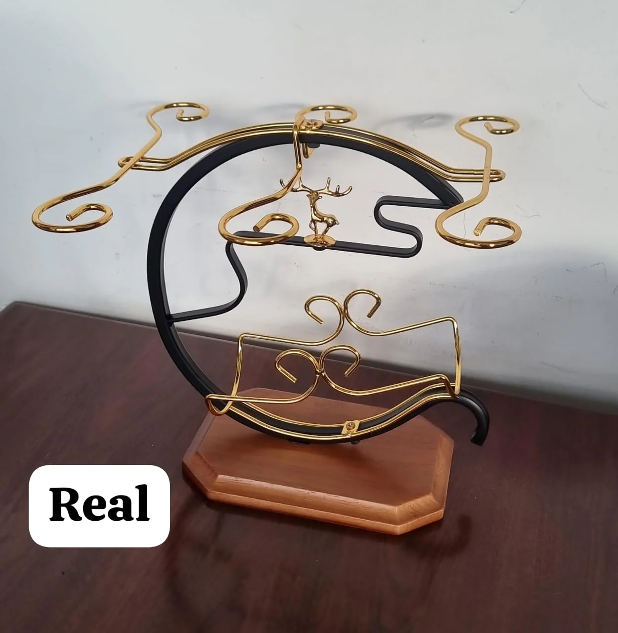 Golden deer wine set rack - Image 2