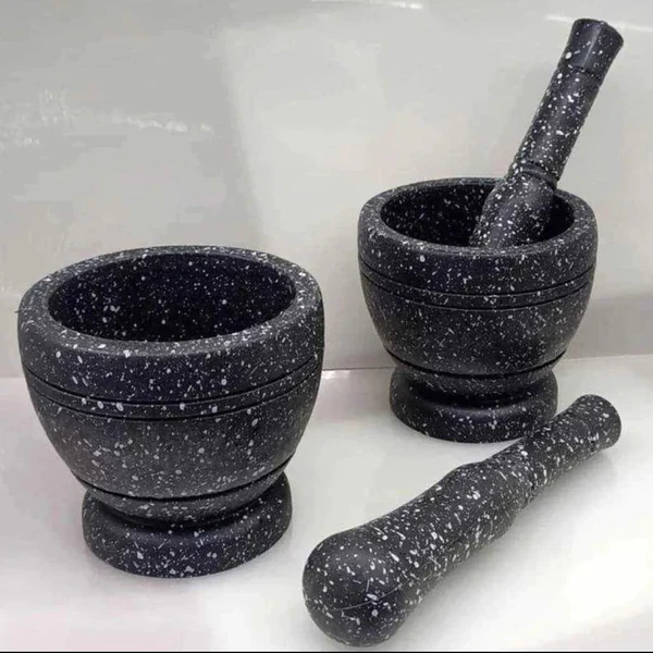 Granite pestle and mortar - Image 3