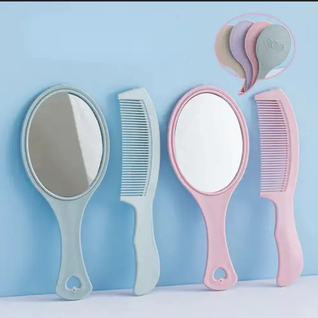 3sets Hand mirror comb - Image 2