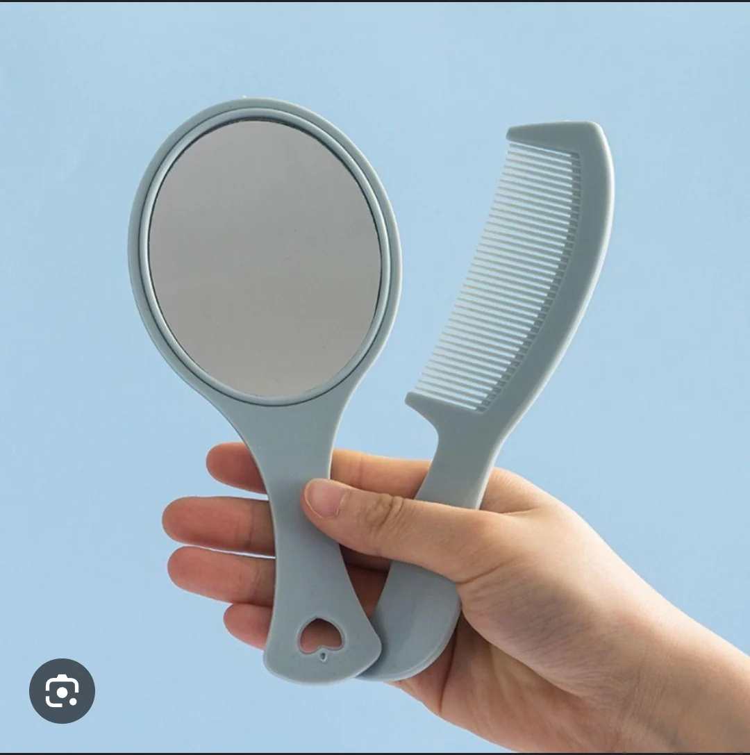 3sets Hand mirror comb - Image 3