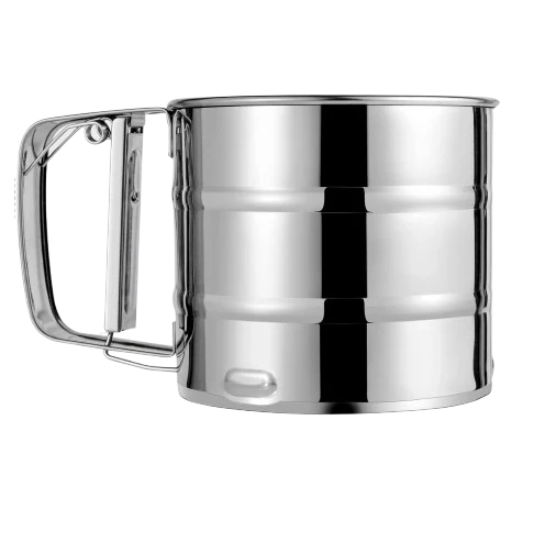 Handheld stainless steel flour sieve - Image 3