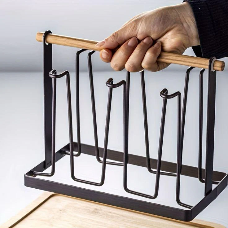 Hanging Glass holder Rack - Image 2