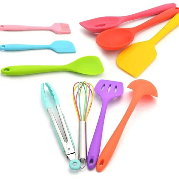 Heat resistant 10 piece silicone cooking set - Image 2