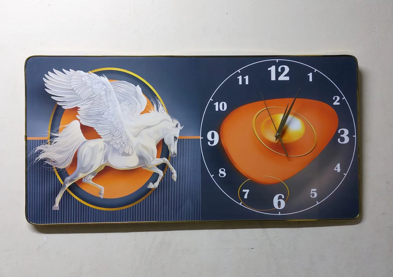 Crystal Porcelain Decorative Wall Clock with a glass cover - Image 3