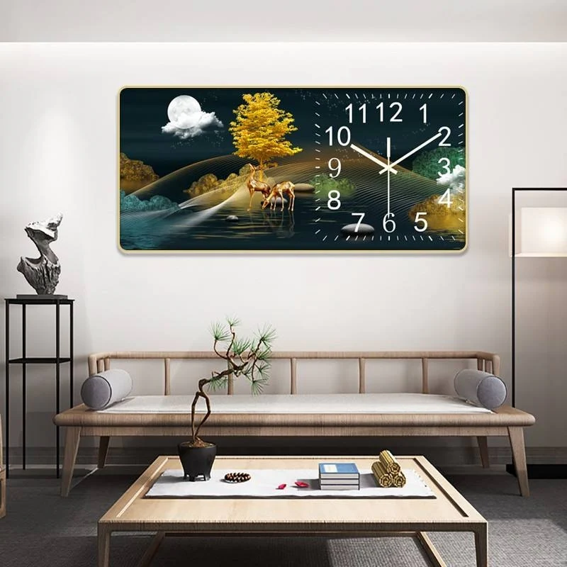 Crystal Porcelain Decorative Wall Clock with a glass cover - Image 5