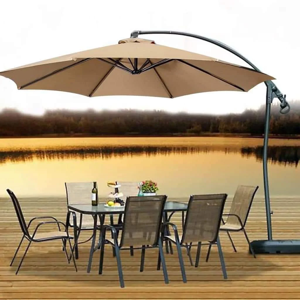 Heavy base high quality canvas outdoor umbrella - Image 2