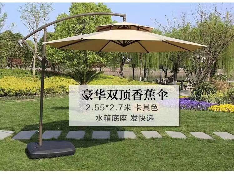 Heavy base high quality canvas outdoor umbrella - Image 4