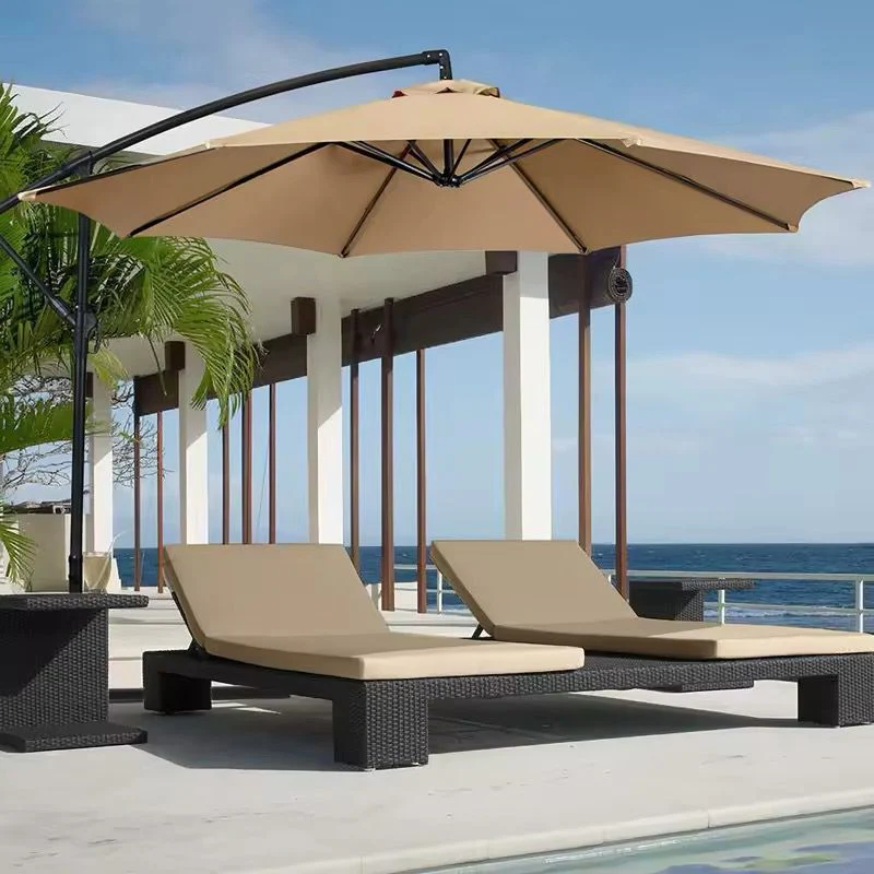 Heavy base high quality canvas outdoor umbrella - Image 5