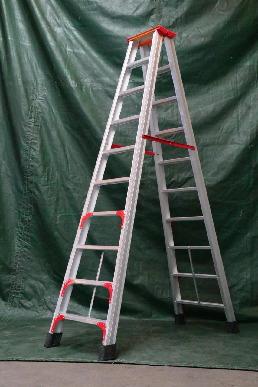 Heavy Duty Aluminum Double Side A Step Ladder - Image 2