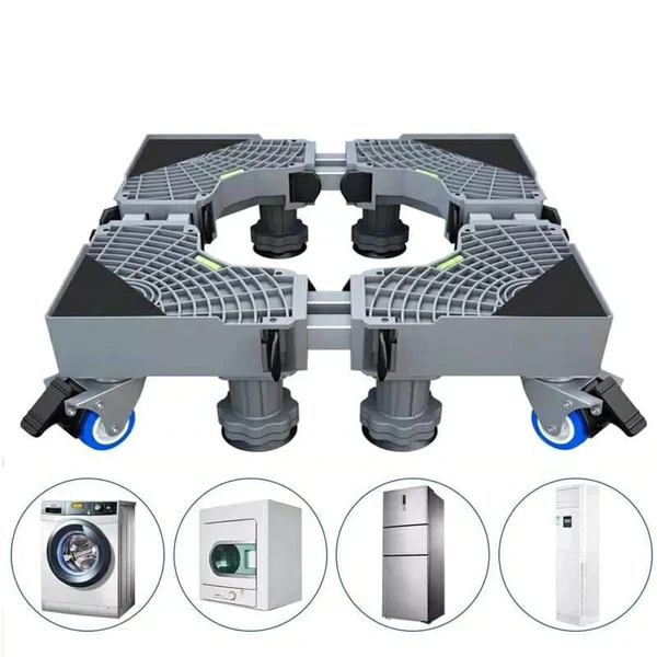 Washing Machine Fridge Stand Base Adjustable Freezer Trolley Mover  With Lockable wheels - Image 2