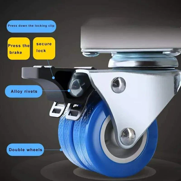 Washing Machine Fridge Stand Base Adjustable Freezer Trolley Mover  With Lockable wheels - Image 3