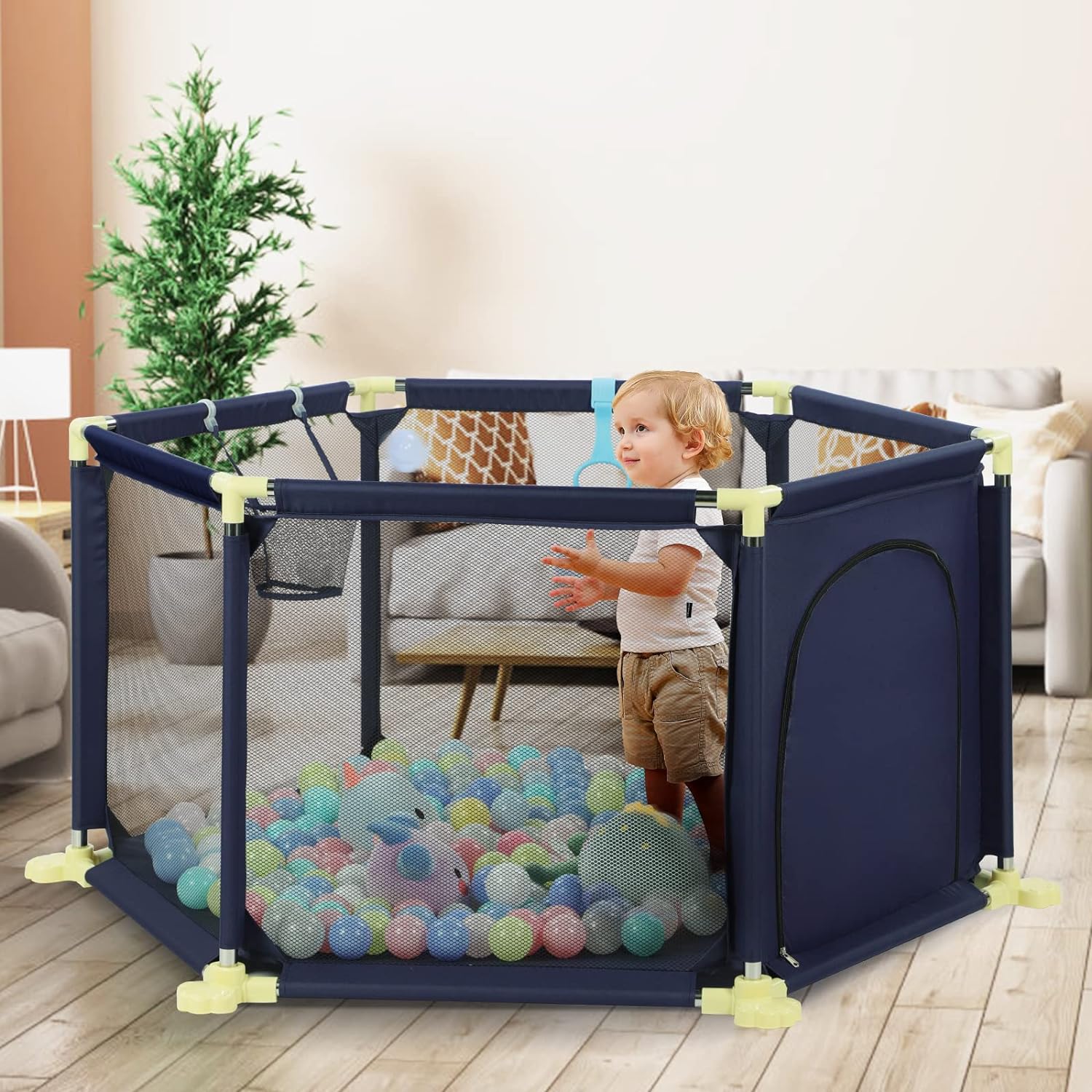 Kids Playard Playpen for Baby Toddlers, Large Indoor Outdoor Kids Activity Centre - Image 10