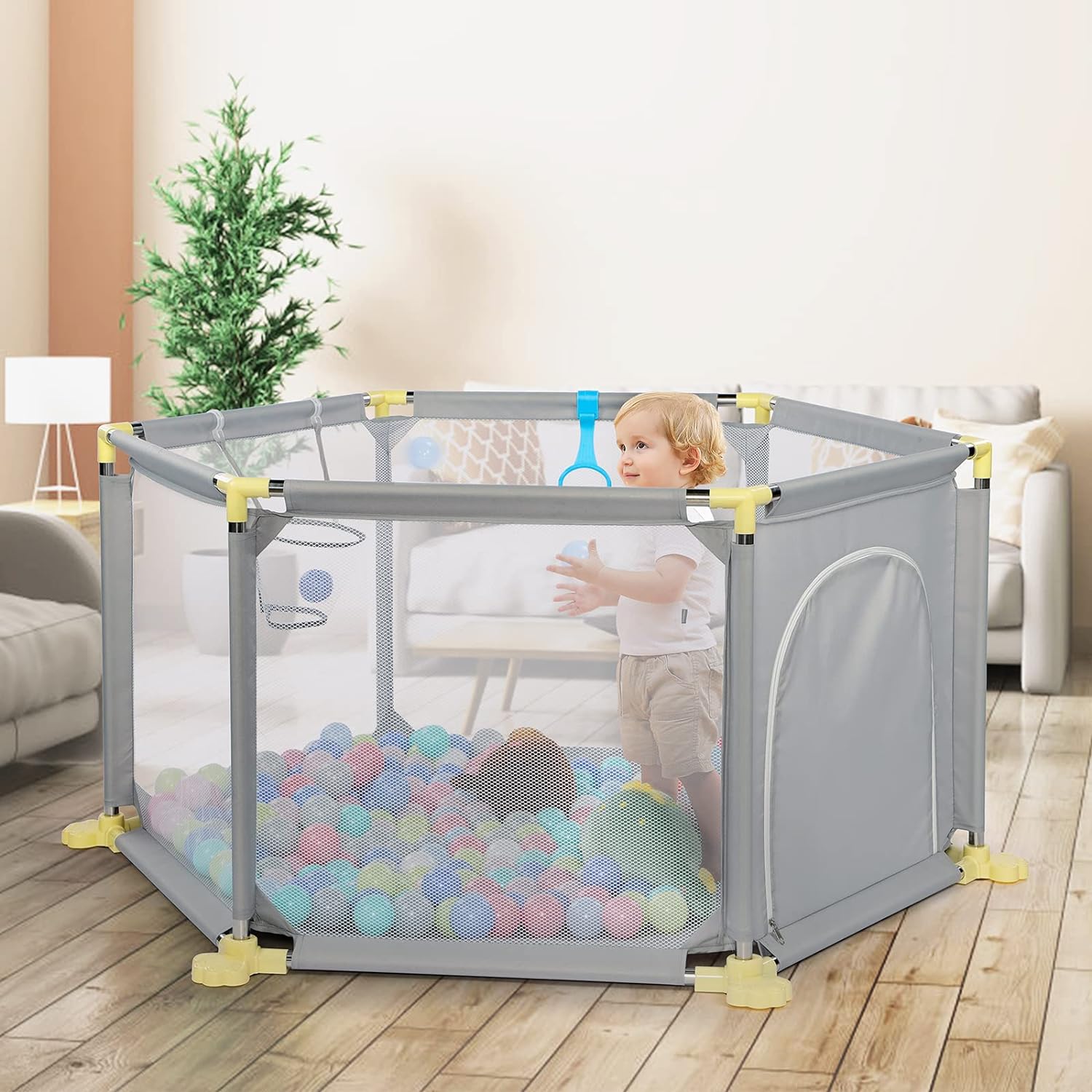 Kids Playard Playpen for Baby Toddlers, Large Indoor Outdoor Kids Activity Centre - Image 7