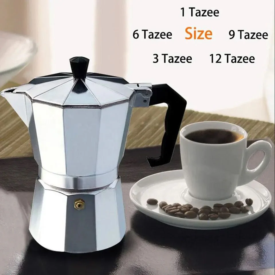 600ml Aluminum Coffee Moka Pot Stovetop Espresso Maker for Rich Kenyan Coffee (6-Cup) - Image 2