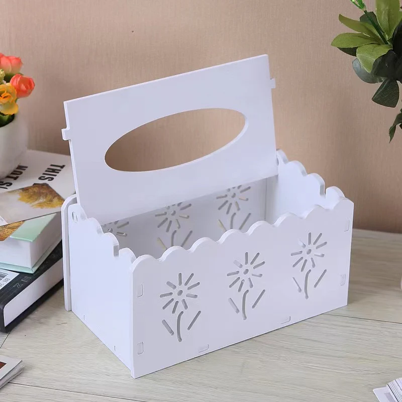 High quality  Classic white wood composite material Detachable serviet holder - Image 2