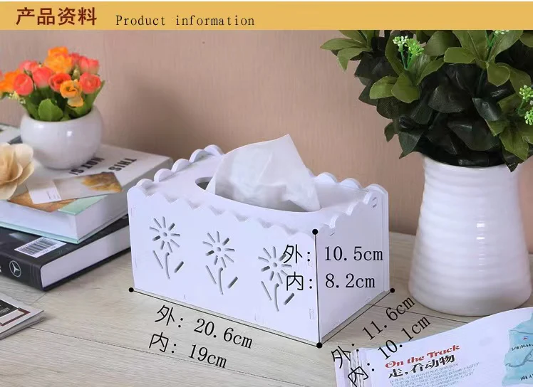 High quality  Classic white wood composite material Detachable serviet holder - Image 3