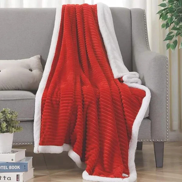 High quality Flannel Sherpa Throw Blankets - Image 3