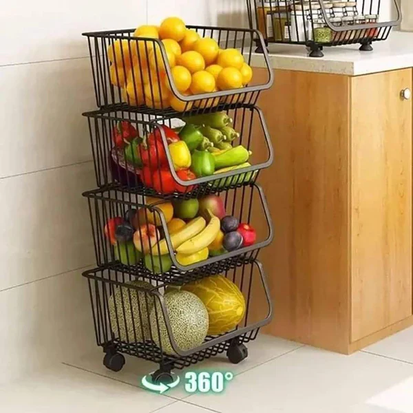 High Quality Metallic Veggies Rack - Image 2