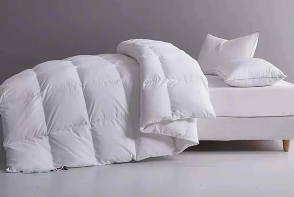 Plain White Cotton Duvet 6*7, Comfortable Sleep Quilt Bedding - Image 5