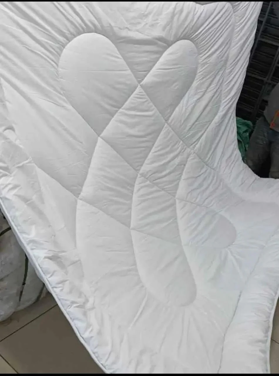 Plain White Cotton Duvet 6*7, Comfortable Sleep Quilt Bedding - Image 6