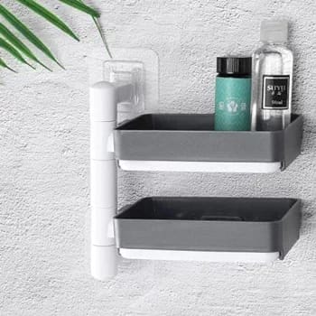 High quality Rotary drawer type  2in1 soap box  holder +bath towel holder - Image 2