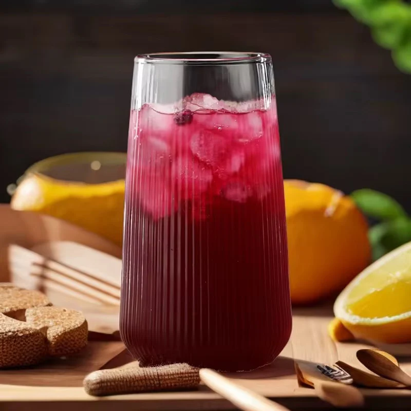 High temperature Transparent glass cup For Juice Coffee Water - Image 2