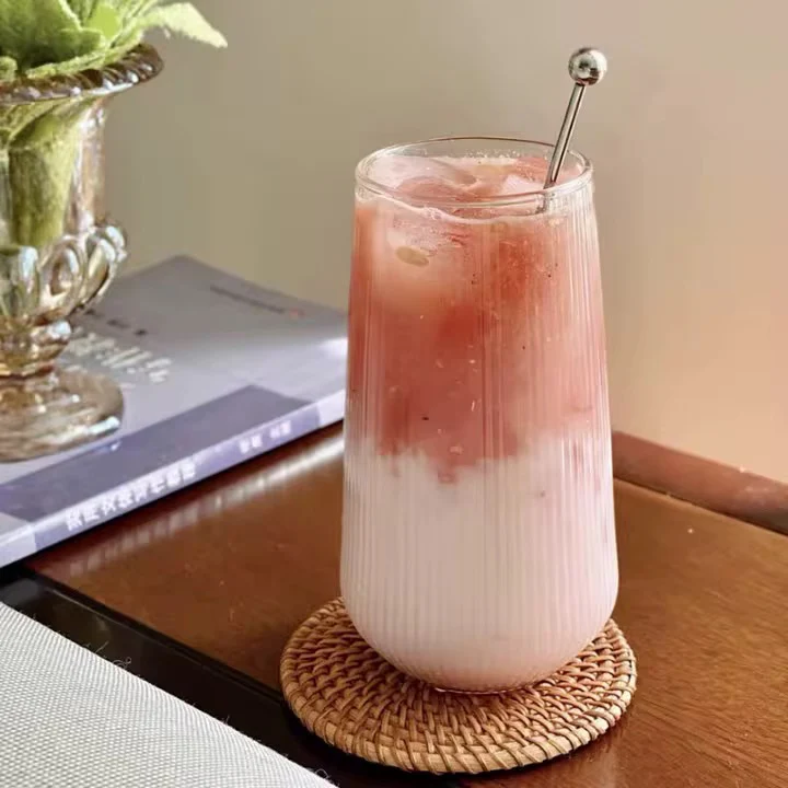 High temperature Transparent glass cup For Juice Coffee Water - Image 4