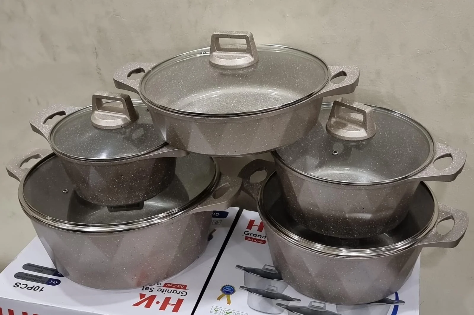 HK 10pc granite cookware Set - Image 4