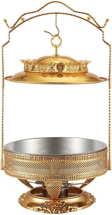 Hotel Buffet Stainless Steel Luxury Hanging Food Heater 8.0L Chafing Dish Food Warmer - Image 2
