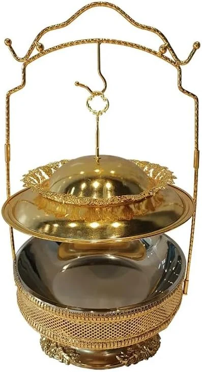 Hotel Buffet Stainless Steel Luxury Hanging Food Heater 8.0L Chafing Dish Food Warmer - Image 3