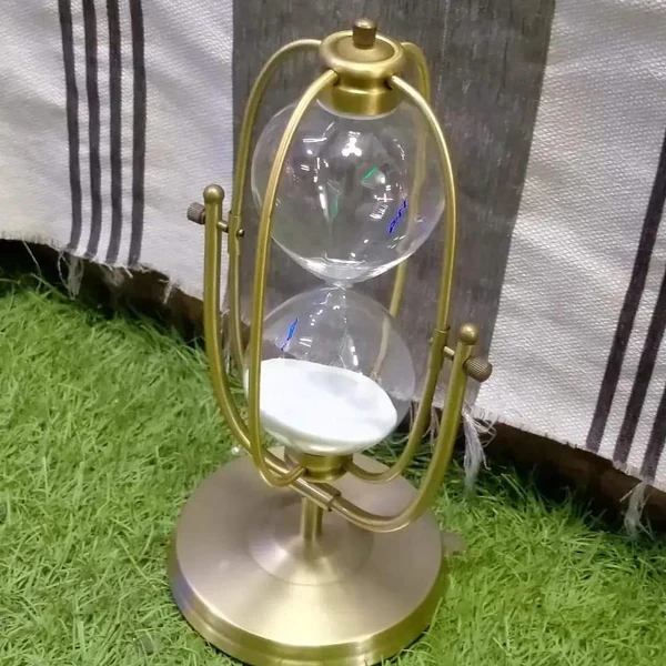 Nordic Glass Sand Sandglass Hourglass Timer Clock Time Decor Rotating 30mins - Image 6