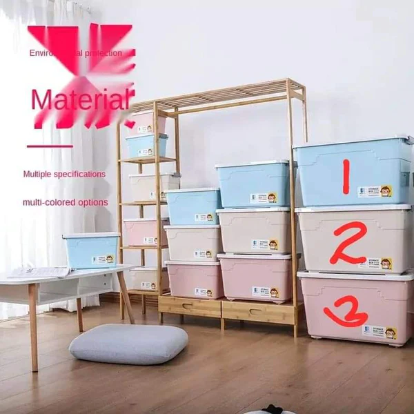 Household Storage Organizer Box Home Office Containers With Lid - Image 6