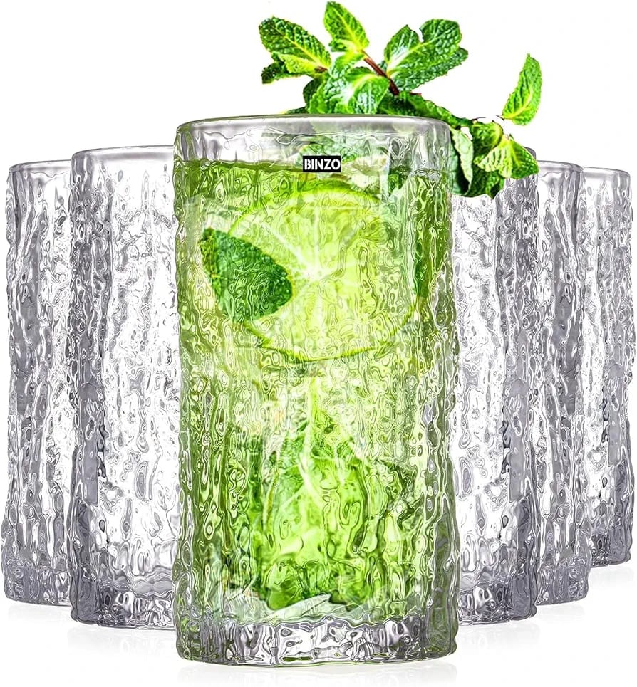 Ice texture crystal glass 6pcs Set - Image 2
