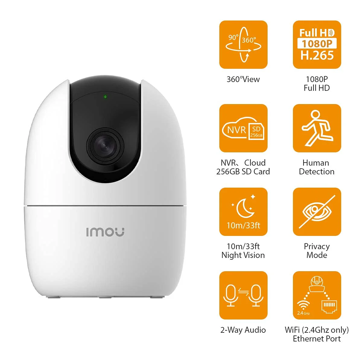 IMOU 360° 1080P Full HD Wi-Fi Security CCTV Camera with Human Detection & Auto Motion Tracking – Indoor/Outdoor Smart Surveillance Camera for Home, Office, Shop | Kenya - Image 3