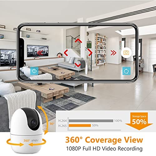 IMOU 360° 1080P Full HD Wi-Fi Security CCTV Camera with Human Detection & Auto Motion Tracking – Indoor/Outdoor Smart Surveillance Camera for Home, Office, Shop | Kenya - Image 4