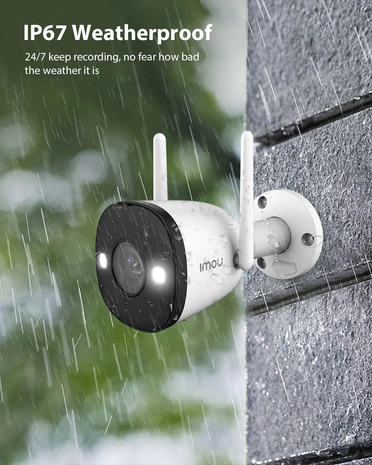 Imou IP 67 Outdoor Security Bullet Camera, Color Night Vision - Image 5