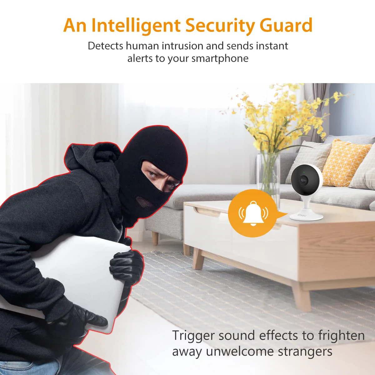 IMOU 1080P Full HD WiFi Security Camera – Human Detection, 2-Way Audio, Night Vision, SD Card Up to 256GB – Indoor/Outdoor Smart CCTV for Home, Shop, Office | Buy in Kenya - Image 4