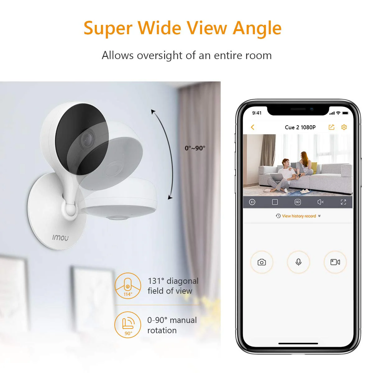 IMOU 1080P Full HD WiFi Security Camera – Human Detection, 2-Way Audio, Night Vision, SD Card Up to 256GB – Indoor/Outdoor Smart CCTV for Home, Shop, Office | Buy in Kenya - Image 7