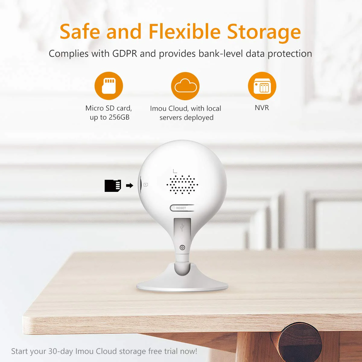 IMOU 1080P Full HD WiFi Security Camera – Human Detection, 2-Way Audio, Night Vision, SD Card Up to 256GB – Indoor/Outdoor Smart CCTV for Home, Shop, Office | Buy in Kenya - Image 8