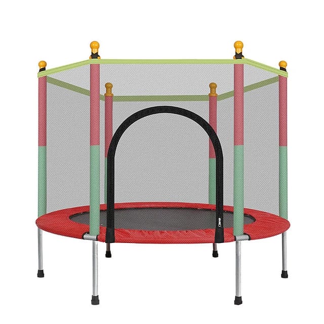 Indoor Trampoline with Safety Net and Safety Cushion Portable Trampolines - Image 3