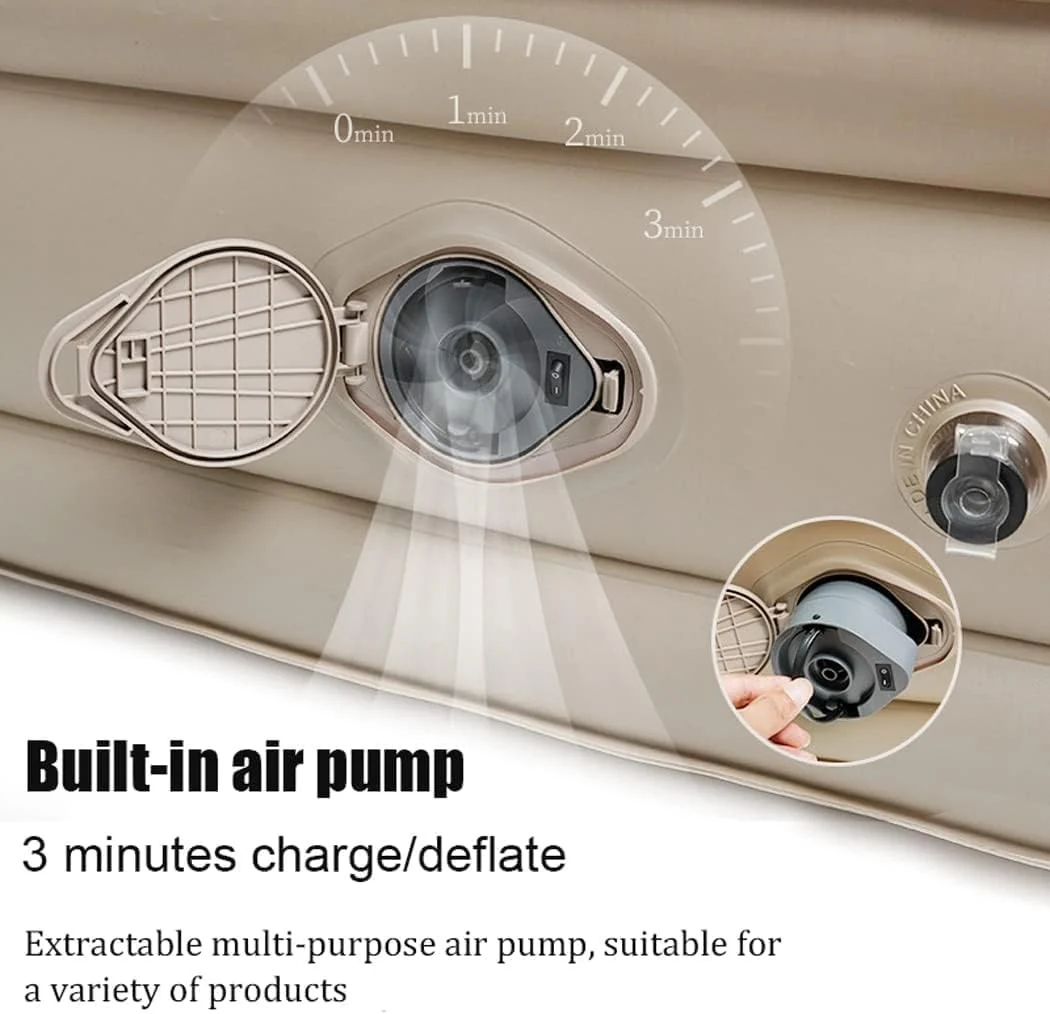 Inflatable Air Mattress with Built In Electric Pump for Quick Inflation 4*6 - Image 2